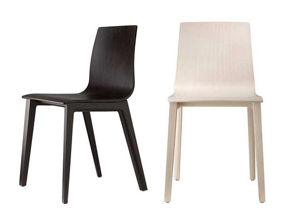 Stuhl aus gebleichtem oder rauchfarbigem Buchenholz Smilla