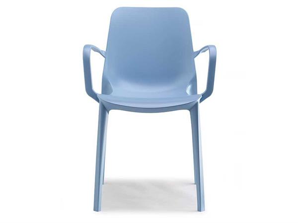 Chair in technopolymer with armrests Ginevra