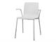 Chair in technopolymer with open armrests ALICE in Chairs