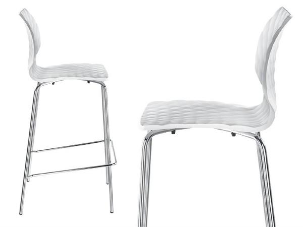 Uni 378 Sgabello a 4 gambe in acciaio 