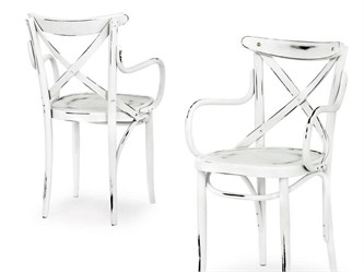 Vintage Stuhl aus Holz mit Armlehnen Croce CB