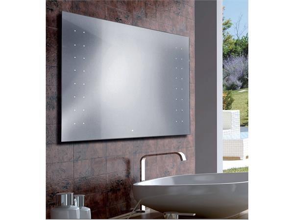 Specchio bagno neon rettangolare EMILY