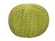 BINGO GREEN woven pouf in Poufs