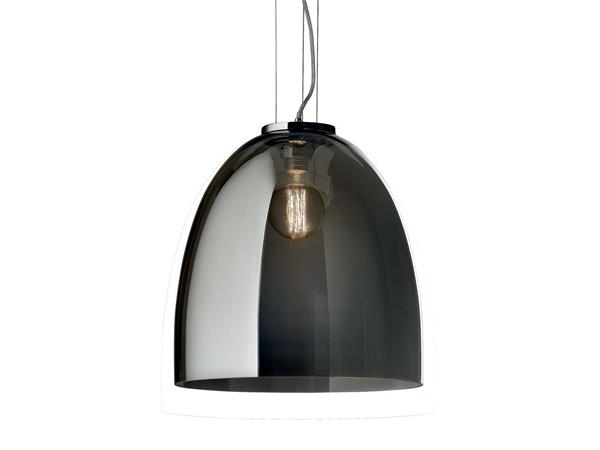 Eva hanging lamp in smoked glass