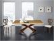 Table in wood with metal base MIKADO LEGNO in Dining tables