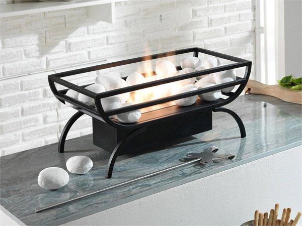 Vesta brazier with pebbles