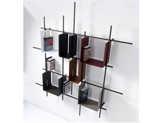 Bücherregal Metall Design Libra 2 metallo