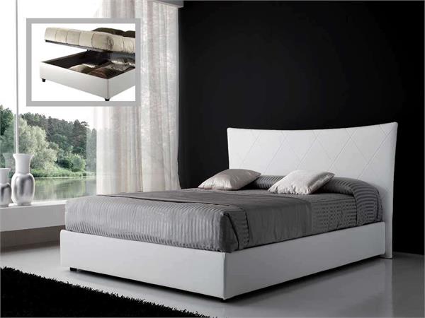 Upholstered bed with container Kelly