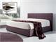 Upholstered bed with headboard with buttons and container Monica in Upholstered beds