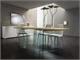 Tisch aus Holz und Glas Breath in Esstische