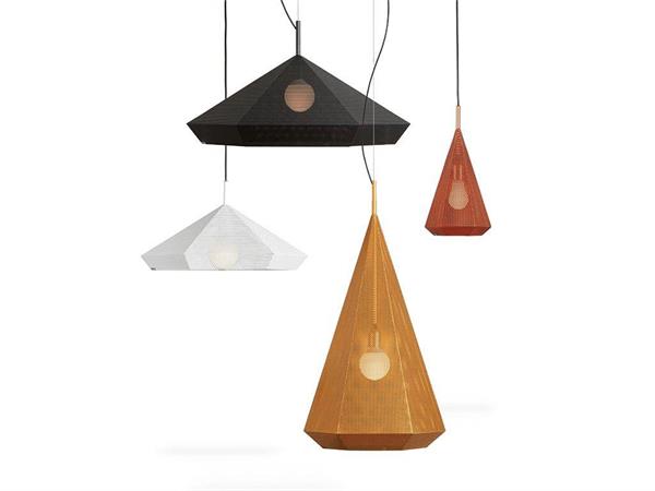 Aufgehängte Lampe aus Stahlblech Priamo