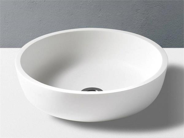 Countertop washbasin in Betacryl Solid Surface Scutum