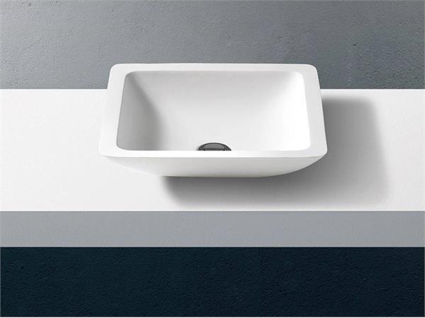 Lavabo da appoggio quadrato in Solid Surface - Thermae