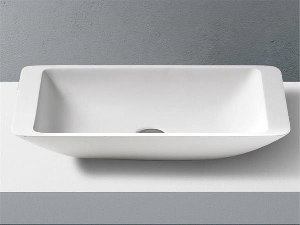 Lavabo rectangulaire en Solid Surface Betacryl Auditorium