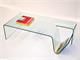 Library coffe table in curved glass in Coffee tables