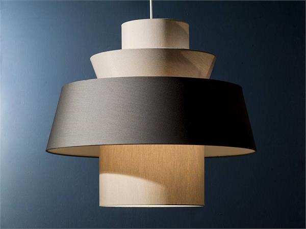 Aufgehängte Lampe mit Lampenshirm Multipla