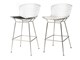 BERTOIA Verchromtem Metall Hocker  in Hocker