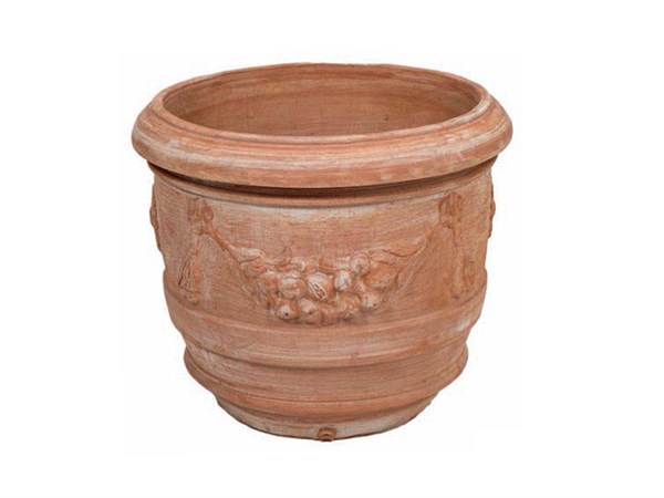 Vaso in terracotta Vaso a Barile Festonato