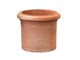 Vaso cilindro trequanda liscio in terracotta in Vasi