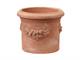 Festooned Cylinder trequanda terracotta pot in Pots