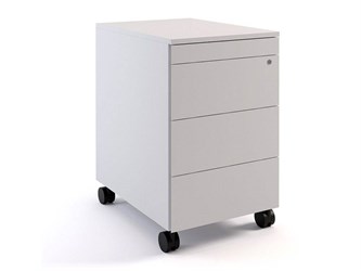 cassettiera in metallo su ruote a 4 cassetti simplex