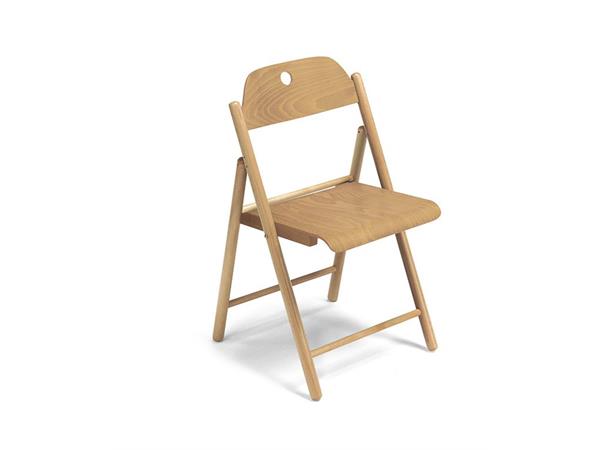 Folding wooden chair Stoppino