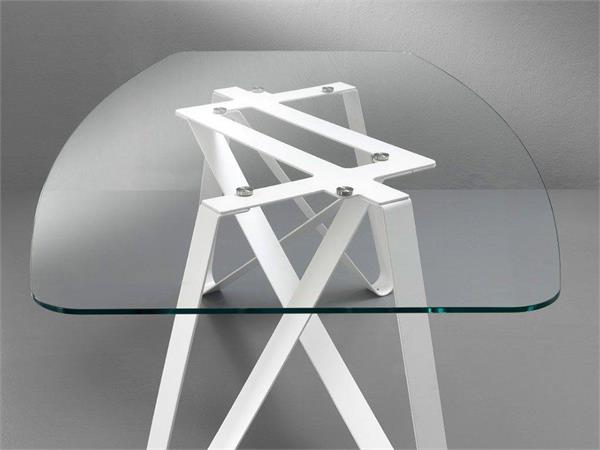 Tavolo di Design Vetro e metallo Axel 