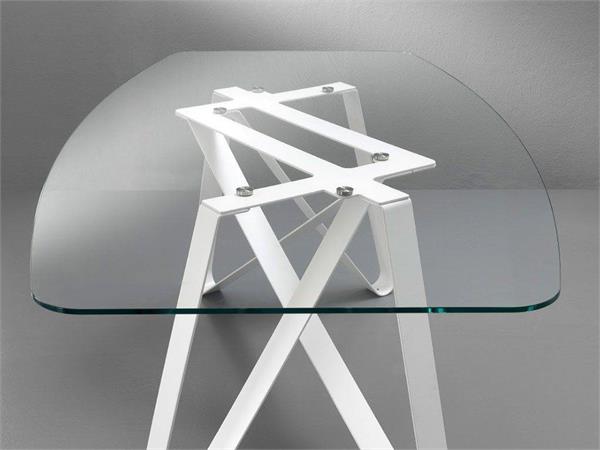 Metal and Glass Design table Axel