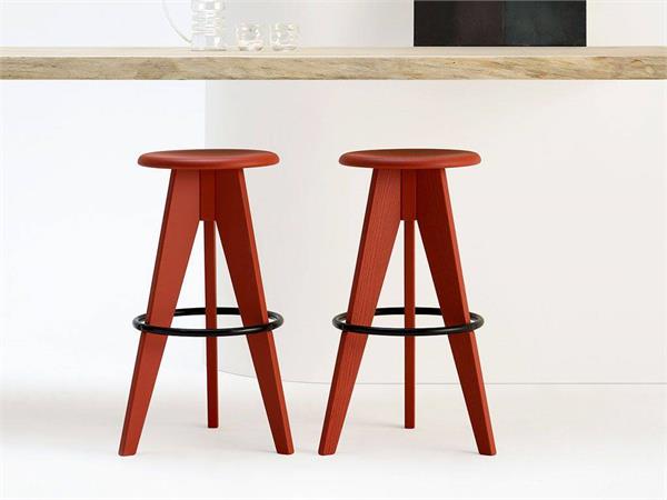 Wooden High Stool