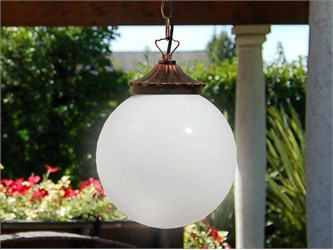 Outdoor hanging lantern in aluminium Orione