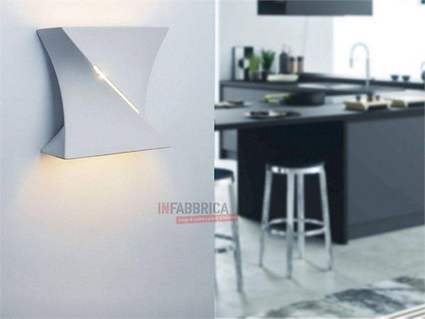 Lampada a Parete in Ceramica Colorabile LUNA