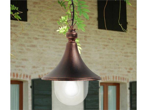 Hanging lamp or ceiling light in aluminium Dione