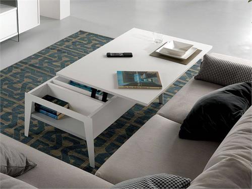 Tavolino quadrato con piano alzabile Brighton