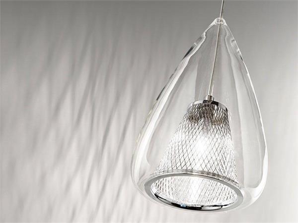 Glass hanging lamp CHESTNUT 6458