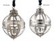 Metal and glass hanging lamp WORLD SP3 in Suspended lamps