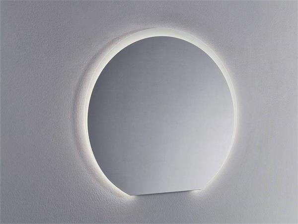 Round backlit mirror wall Round