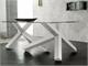 Wooden and glass Table Cross  in Dining tables