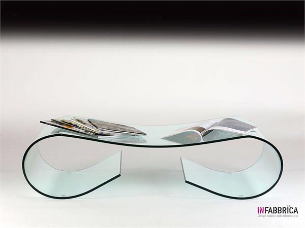Glass coffee table Ricciolo