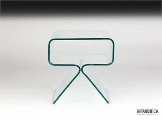 table de nuit en verre wall e