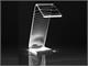 Design Tischlampe aus Acryl-Kristall C-LED Eclisse in Tischlampen