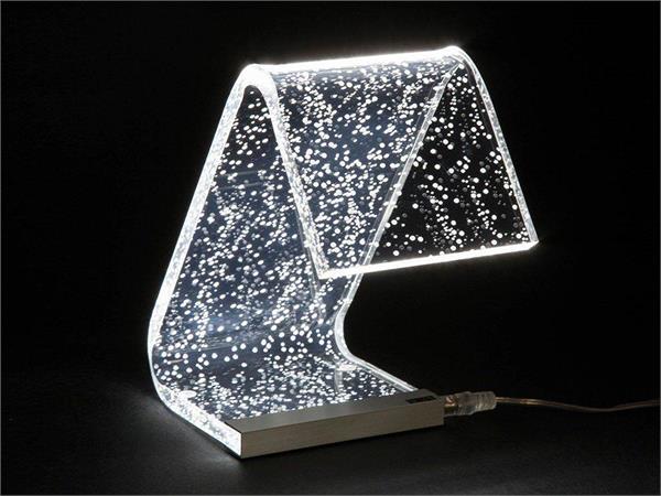 Design Tischlampe aus Acryl Kristall C-LED Stardust