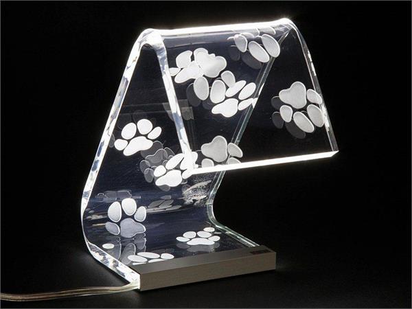 Design Tischlampe aus Acryl-Kristall C-LED Orma