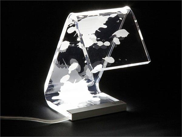 Acrylic crystal Design table lamp C-LED Macchia