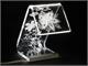 Design Tischlampe aus Acryl Kristall C-LED Flowers in Tischlampen