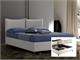 Upholstered double bed with container Carolina in Upholstered beds