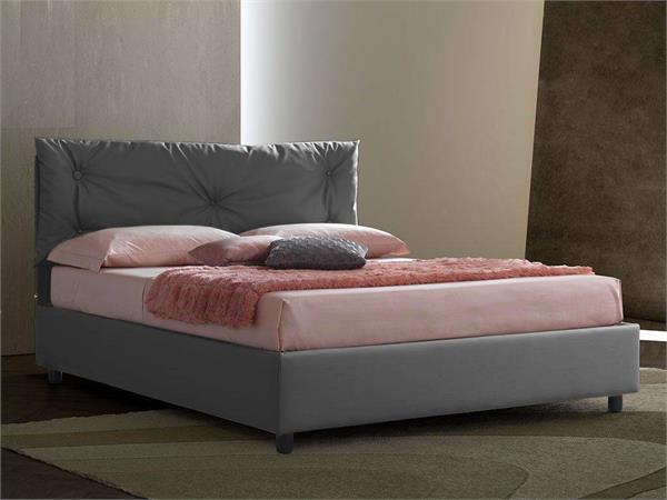 Upholstered bed with fixed base Vittoria