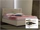 Upholstered double bed with container Vittoria in Upholstered beds