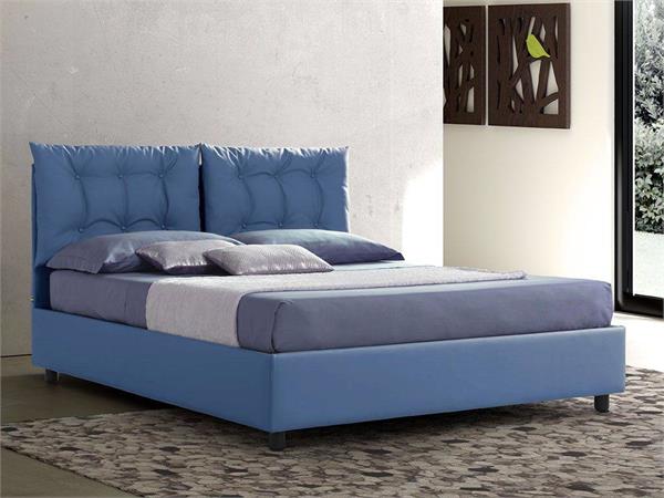 Upholstered bed with fixed base Lucrezia