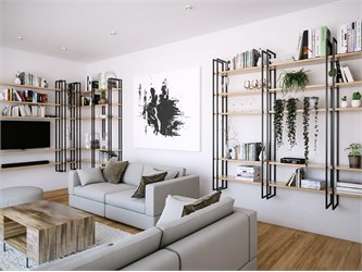 Libreria componibile Shell H128