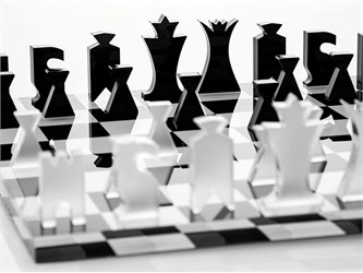 Chessboard Design Pot